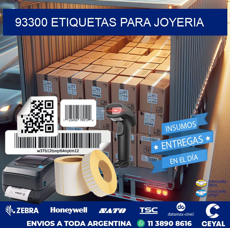 93300 ETIQUETAS PARA JOYERIA