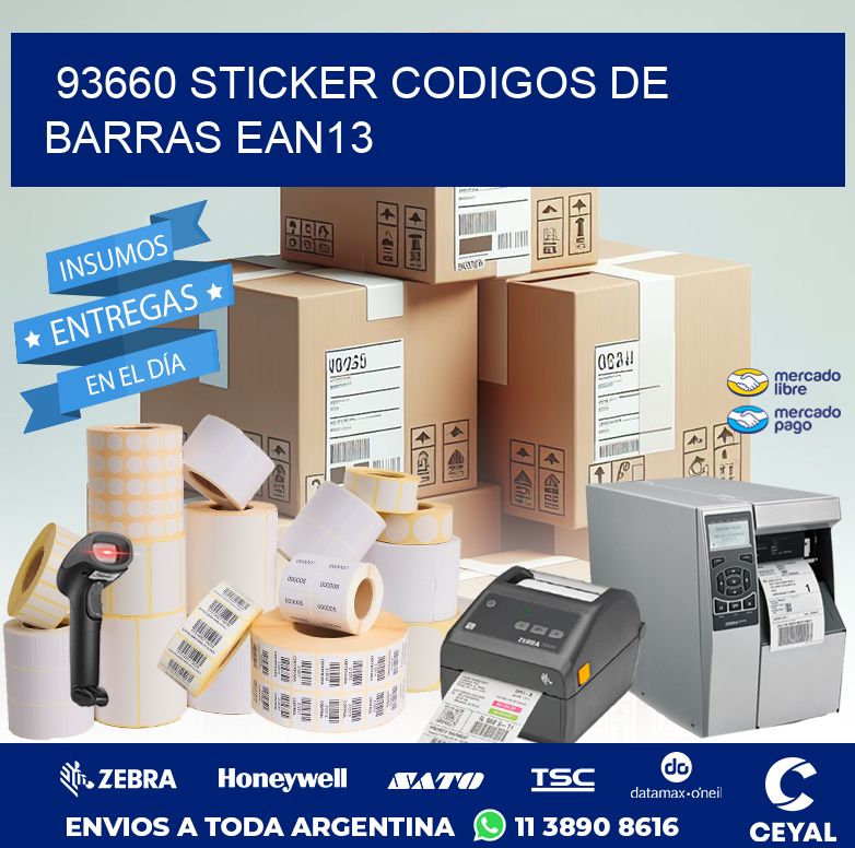 93660 STICKER CODIGOS DE BARRAS EAN13