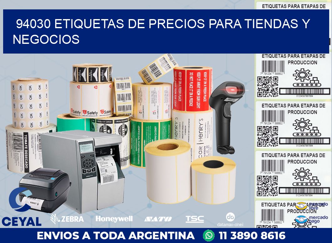 94030 ETIQUETAS DE PRECIOS PARA TIENDAS Y NEGOCIOS