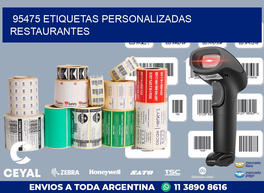 95475 ETIQUETAS PERSONALIZADAS RESTAURANTES