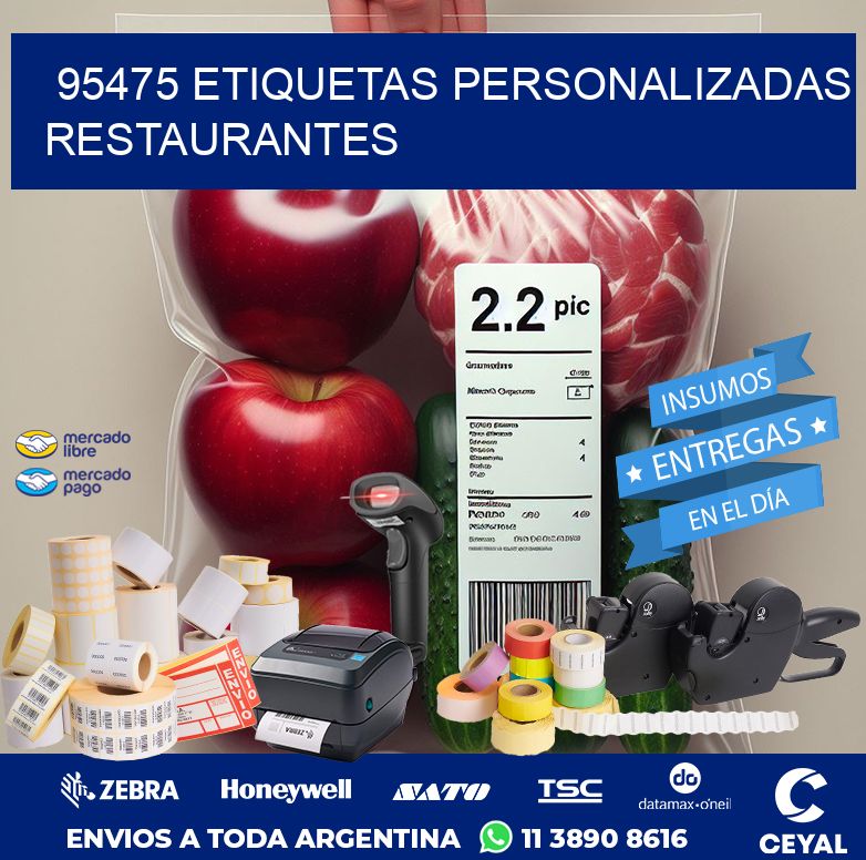 95475 ETIQUETAS PERSONALIZADAS RESTAURANTES