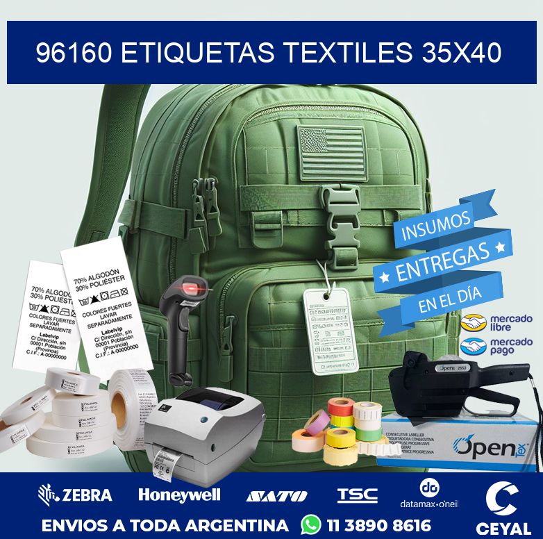 96160 ETIQUETAS TEXTILES 35X40