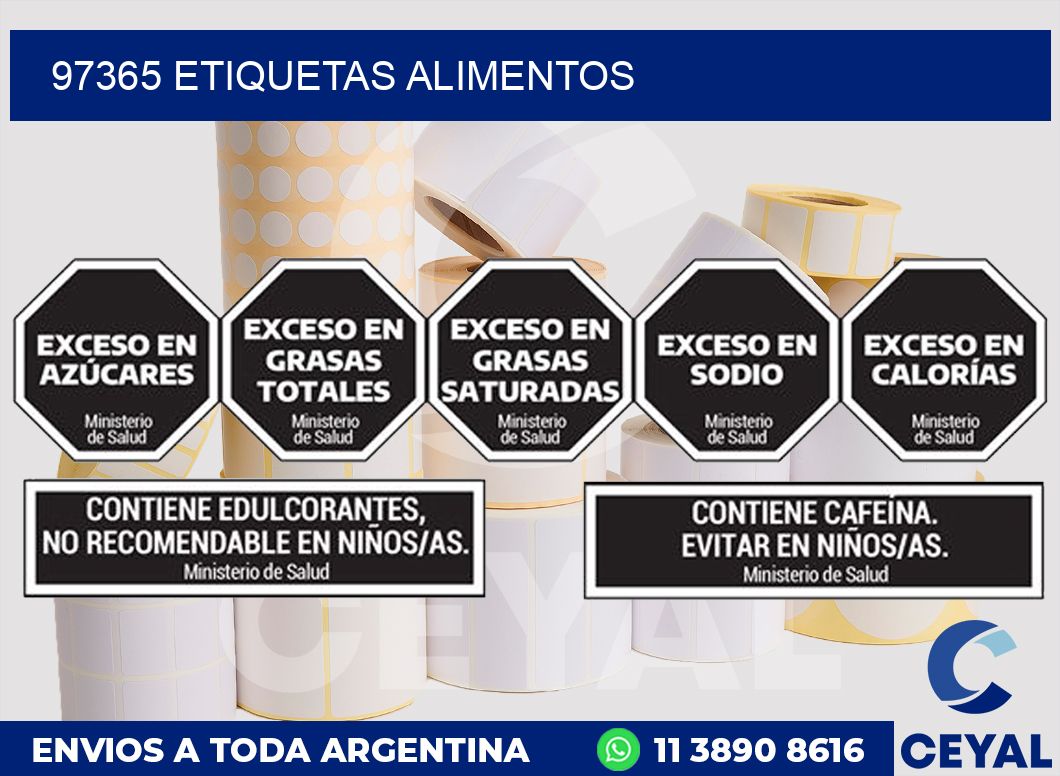 97365 ETIQUETAS ALIMENTOS
