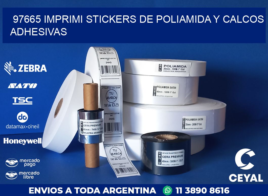 97665 IMPRIMI STICKERS DE POLIAMIDA Y CALCOS ADHESIVAS