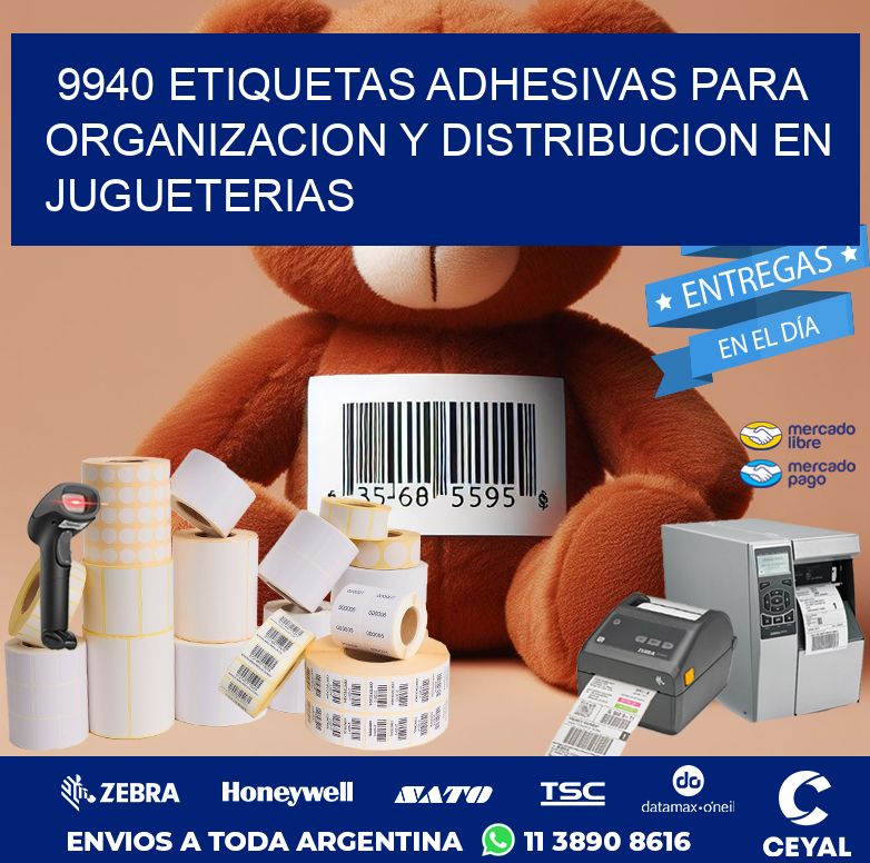 9940 ETIQUETAS ADHESIVAS PARA ORGANIZACION Y DISTRIBUCION EN JUGUETERIAS