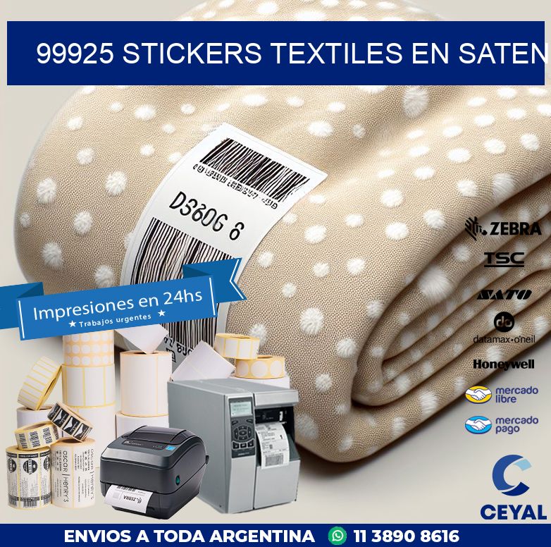 99925 STICKERS TEXTILES EN SATEN