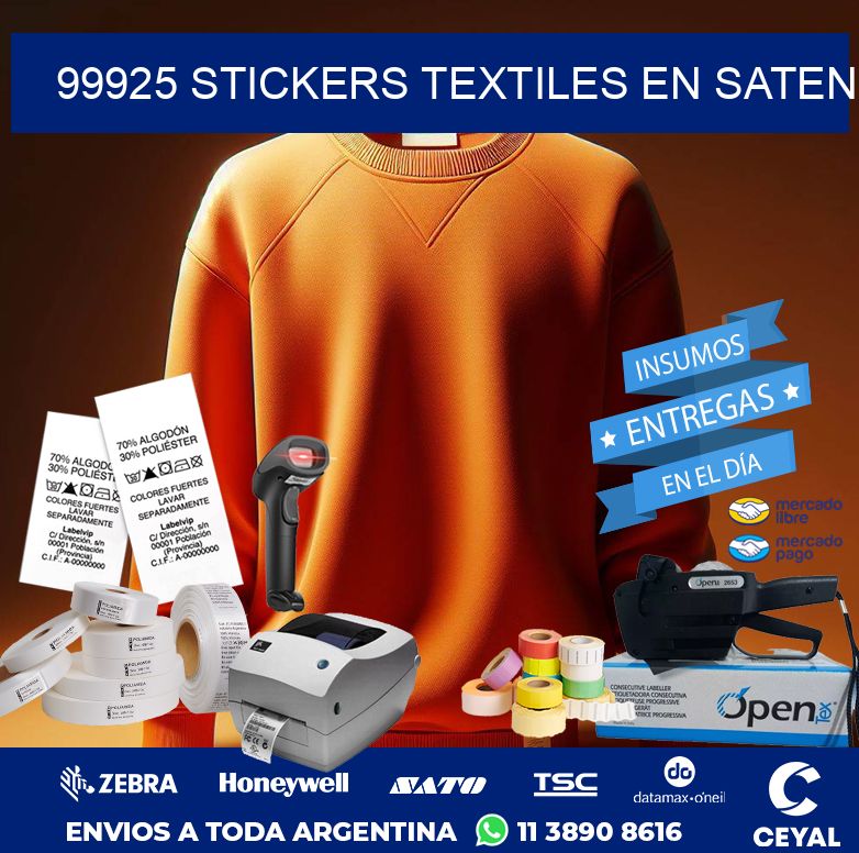 99925 STICKERS TEXTILES EN SATEN