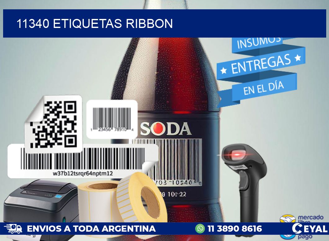 11340 ETIQUETAS RIBBON