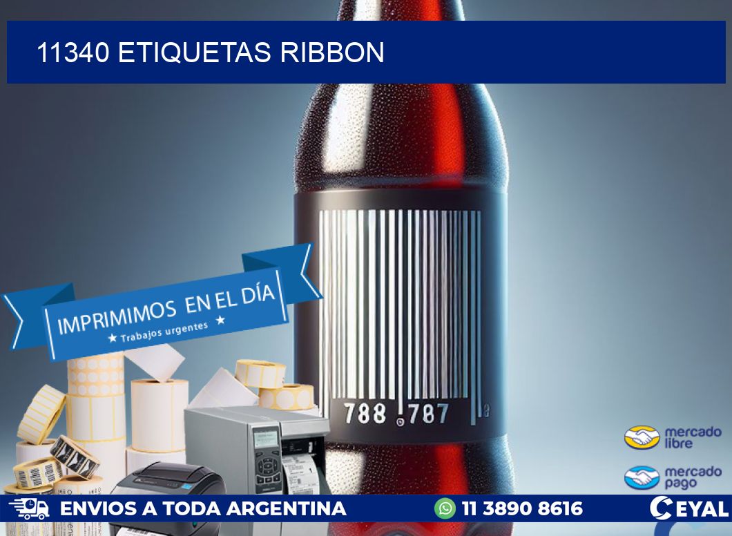 11340 ETIQUETAS RIBBON