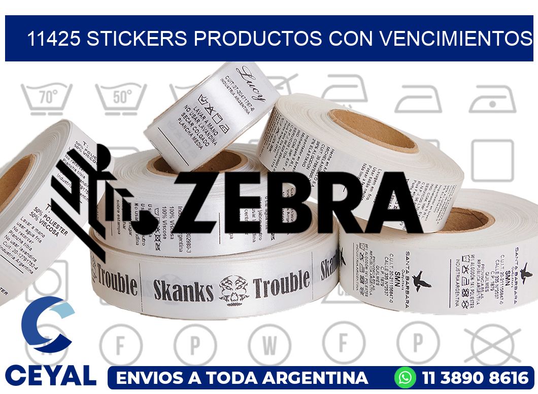 11425 STICKERS PRODUCTOS CON VENCIMIENTOS