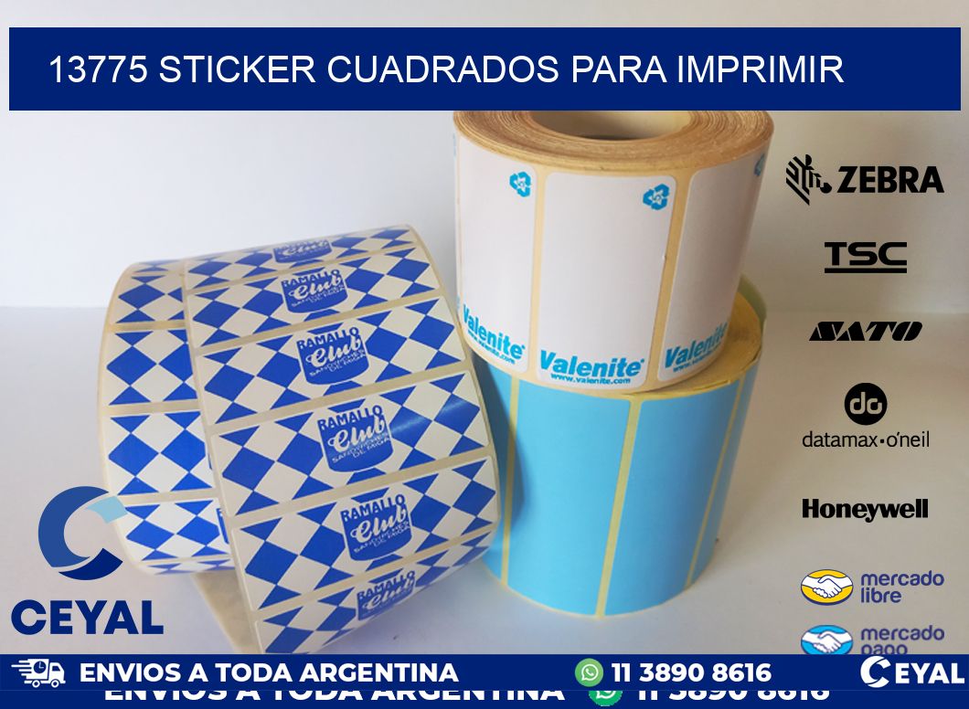 13775 STICKER CUADRADOS PARA IMPRIMIR