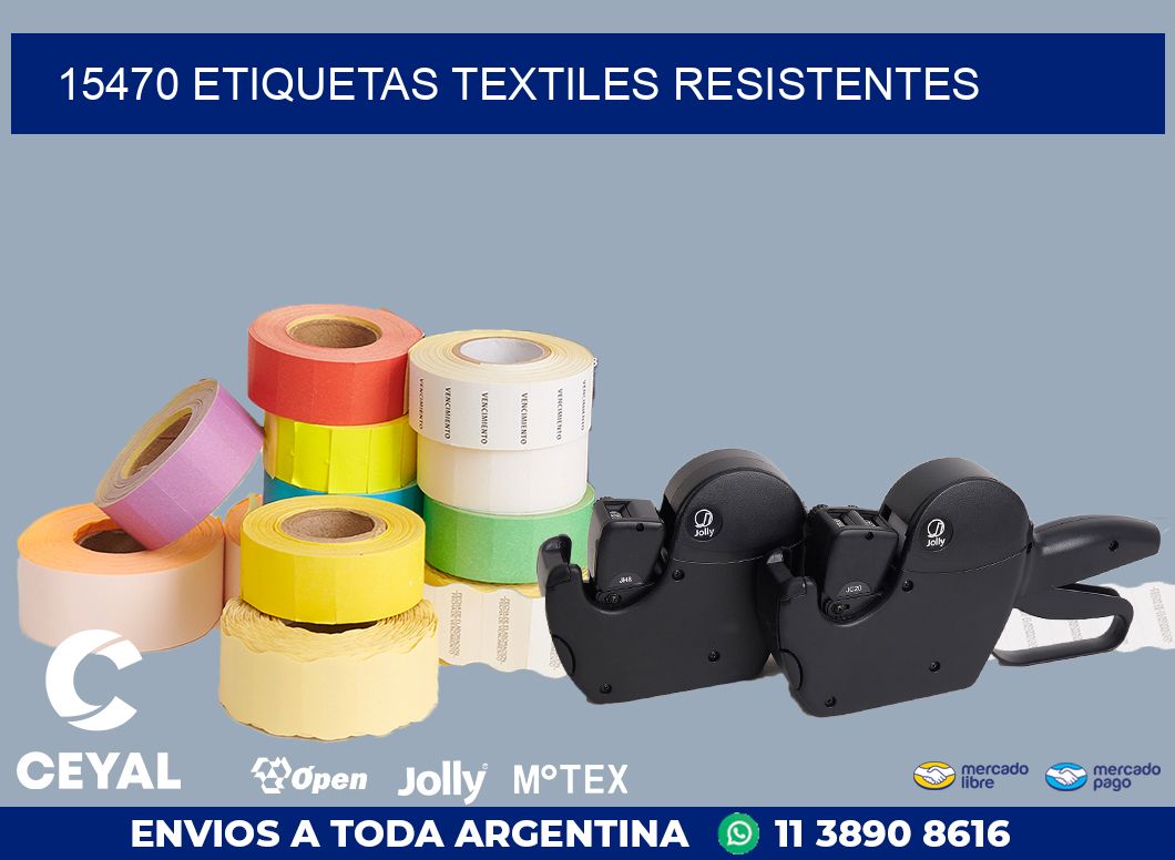 15470 ETIQUETAS TEXTILES RESISTENTES