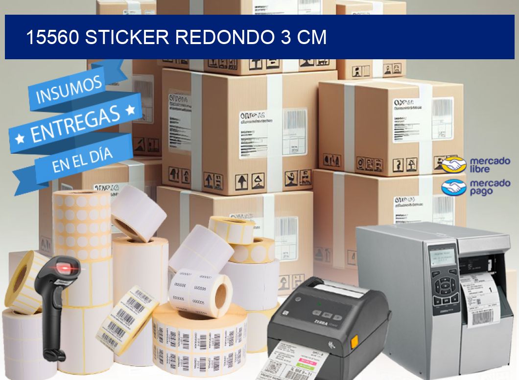 15560 STICKER REDONDO 3 CM