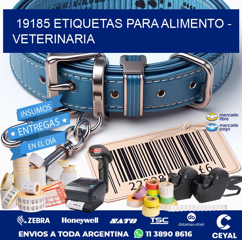 19185 ETIQUETAS PARA ALIMENTO – VETERINARIA