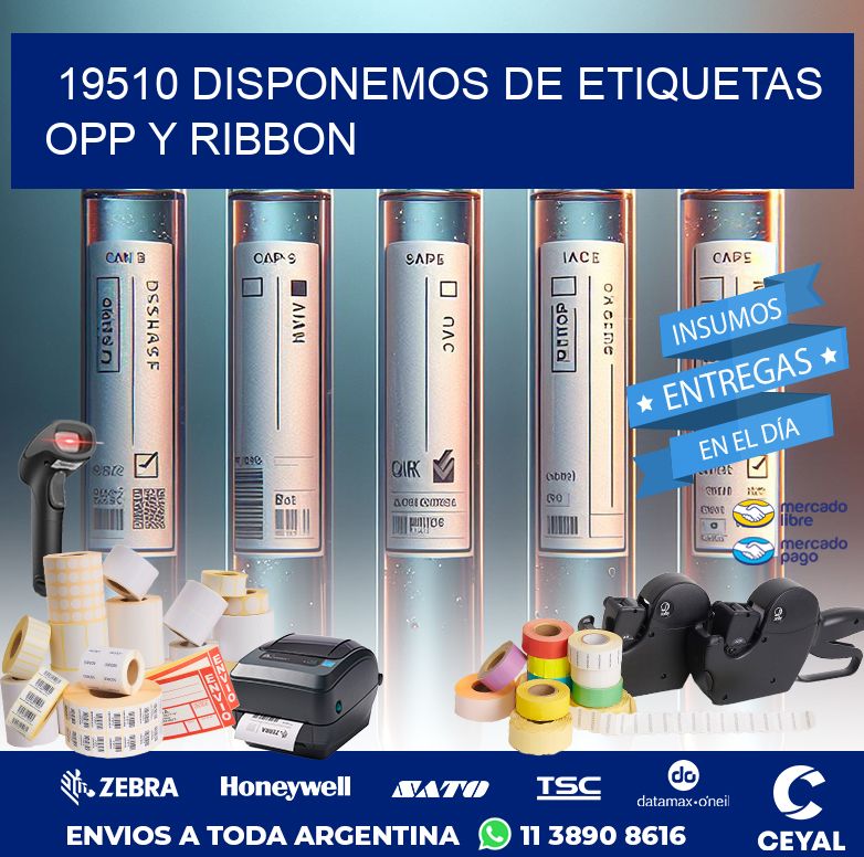 19510 DISPONEMOS DE ETIQUETAS OPP Y RIBBON