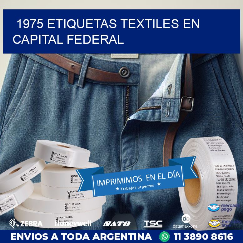 1975 ETIQUETAS TEXTILES EN CAPITAL FEDERAL