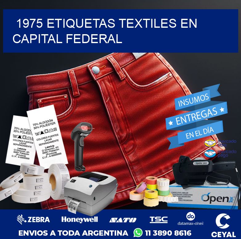 1975 ETIQUETAS TEXTILES EN CAPITAL FEDERAL