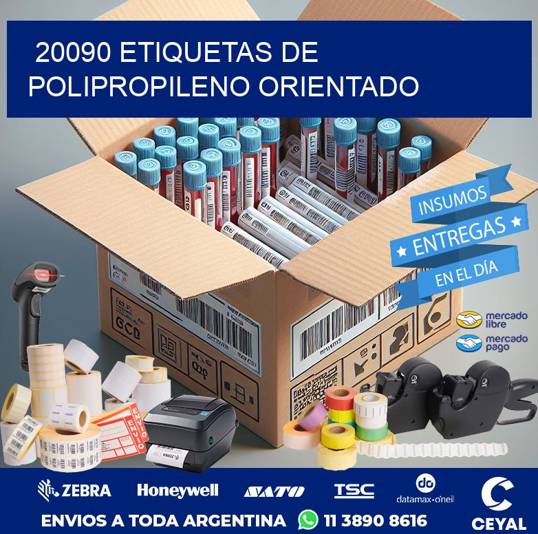 20090 ETIQUETAS DE POLIPROPILENO ORIENTADO