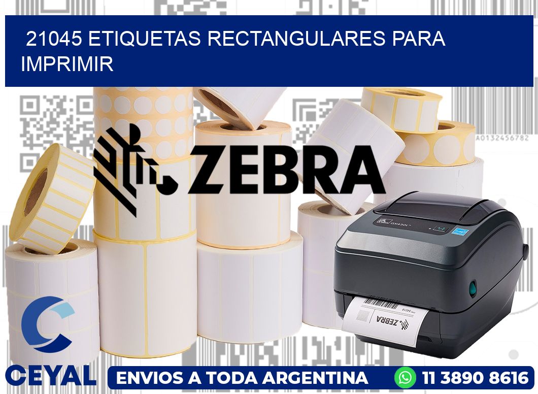 21045 etiquetas rectangulares para imprimir