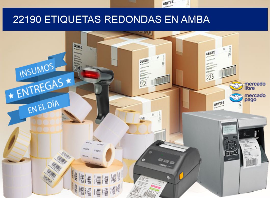 22190 ETIQUETAS REDONDAS EN AMBA