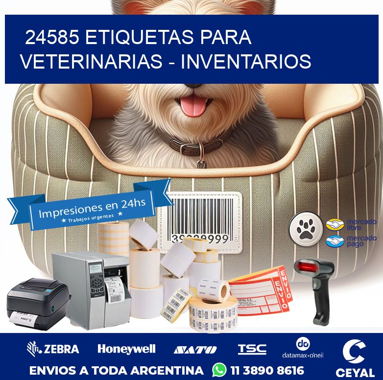 24585 ETIQUETAS PARA VETERINARIAS – INVENTARIOS