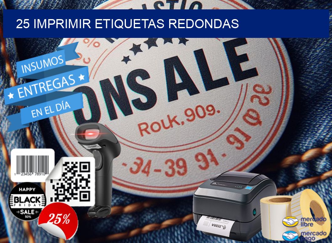 25 IMPRIMIR ETIQUETAS REDONDAS