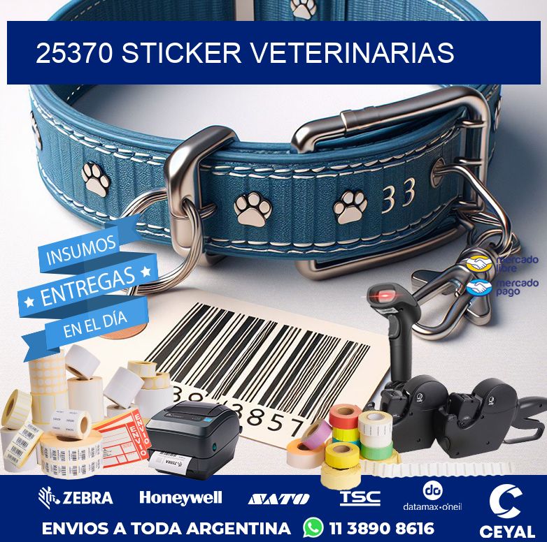 25370 STICKER VETERINARIAS
