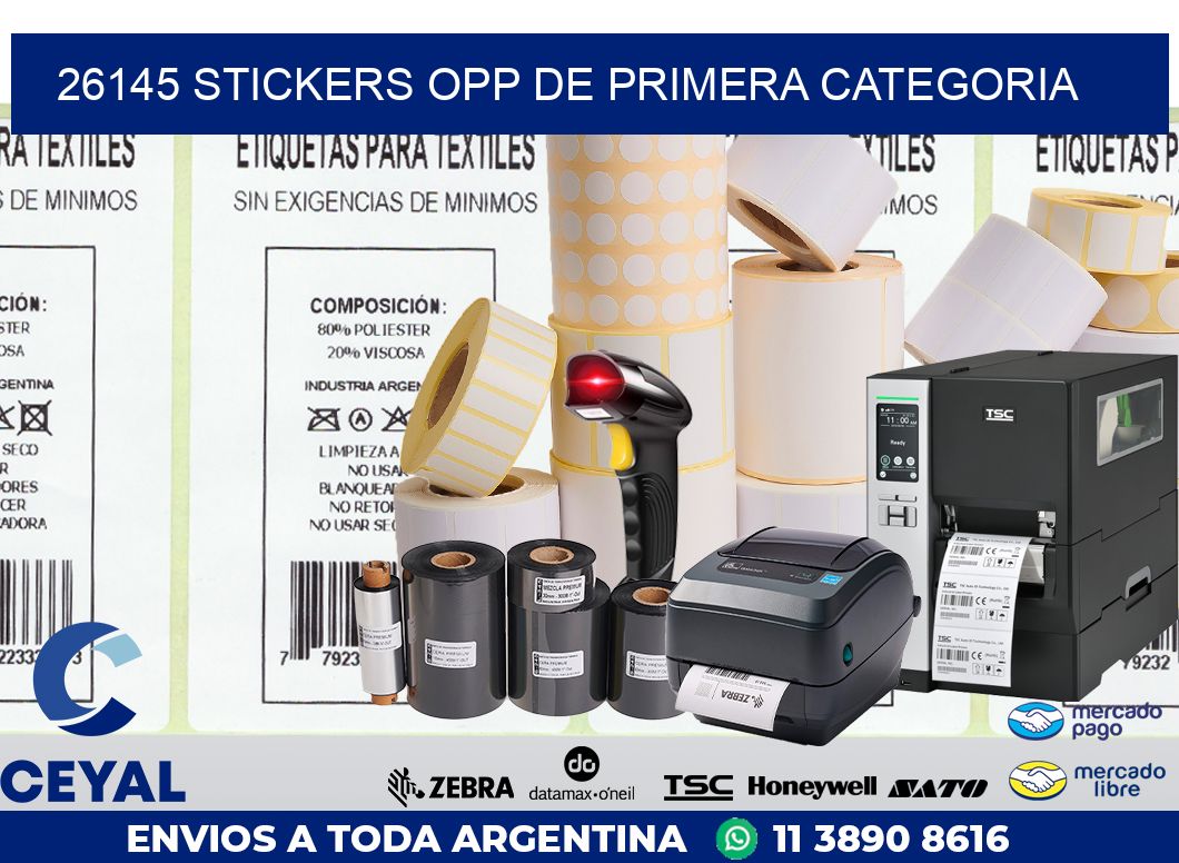 26145 STICKERS OPP DE PRIMERA CATEGORIA
