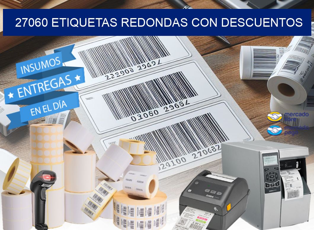 27060 ETIQUETAS REDONDAS CON DESCUENTOS