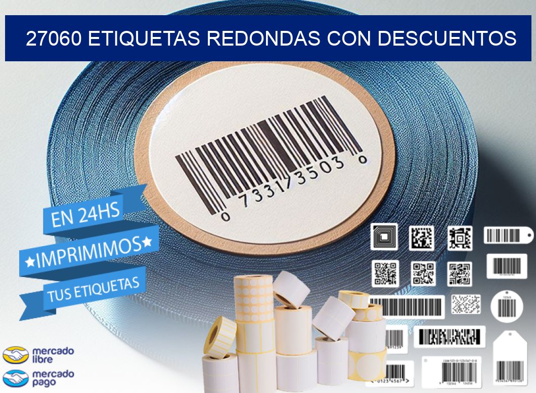 27060 ETIQUETAS REDONDAS CON DESCUENTOS