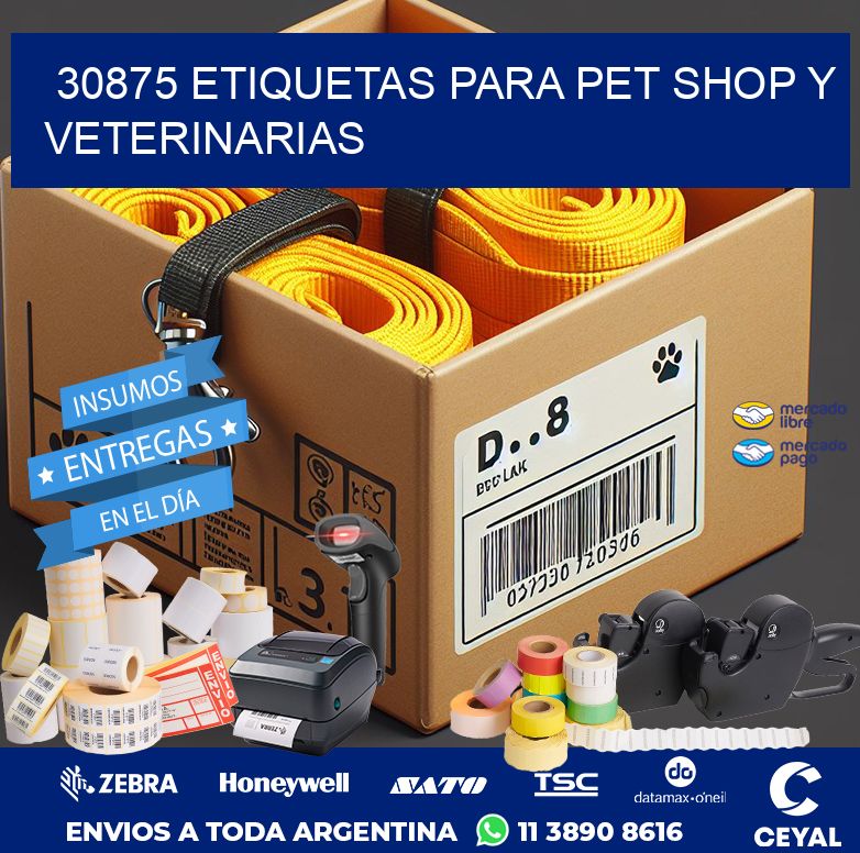 30875 ETIQUETAS PARA PET SHOP Y VETERINARIAS