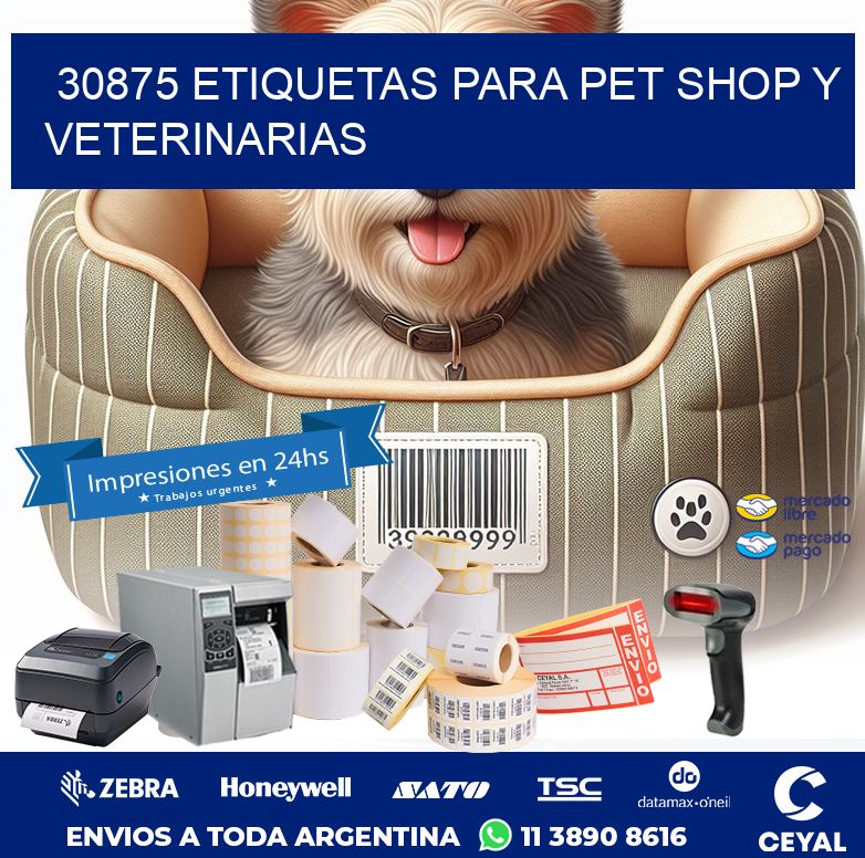 30875 ETIQUETAS PARA PET SHOP Y VETERINARIAS