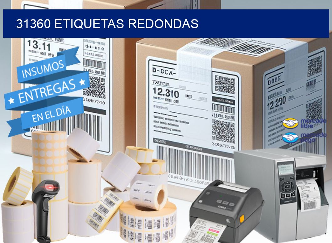 31360 ETIQUETAS REDONDAS
