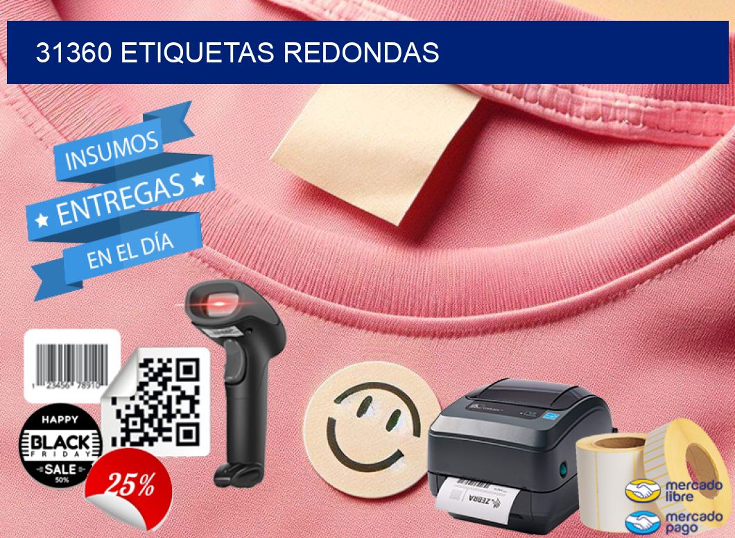 31360 ETIQUETAS REDONDAS