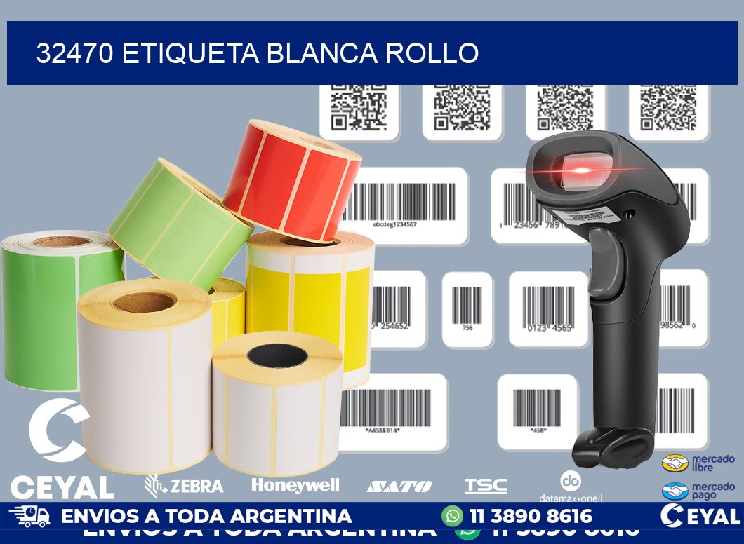 32470 etiqueta blanca rollo