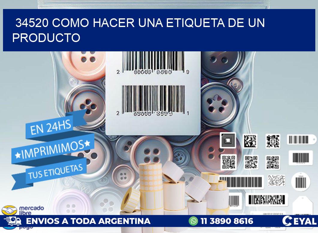 34520 como hacer una etiqueta de un producto
