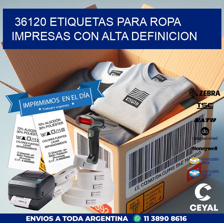36120 ETIQUETAS PARA ROPA IMPRESAS CON ALTA DEFINICION