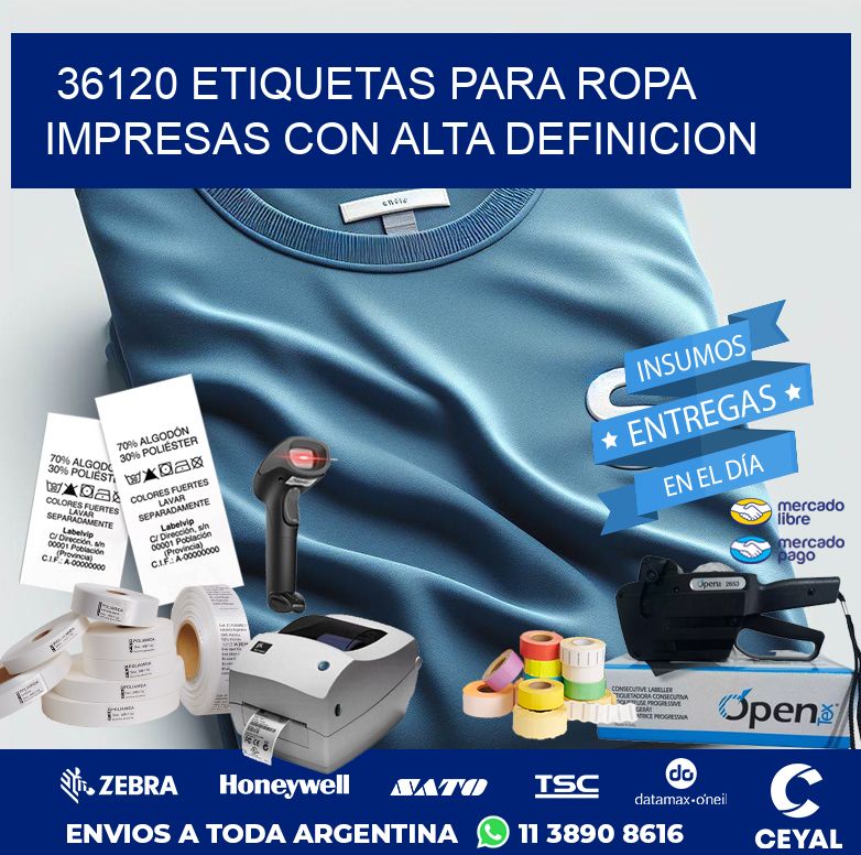 36120 ETIQUETAS PARA ROPA IMPRESAS CON ALTA DEFINICION