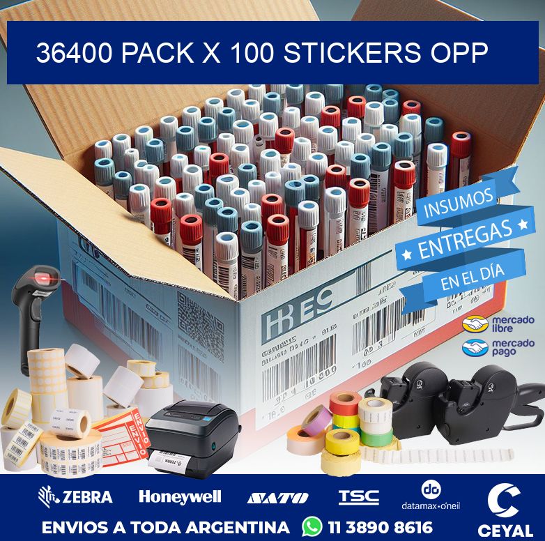 36400 PACK X 100 STICKERS OPP