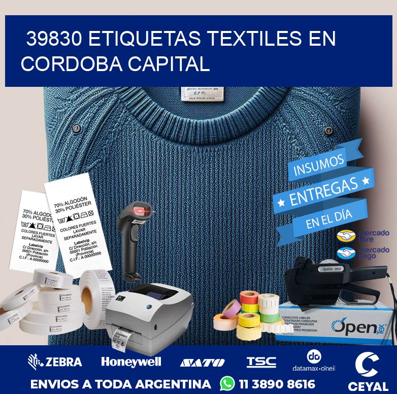 39830 ETIQUETAS TEXTILES EN CORDOBA CAPITAL