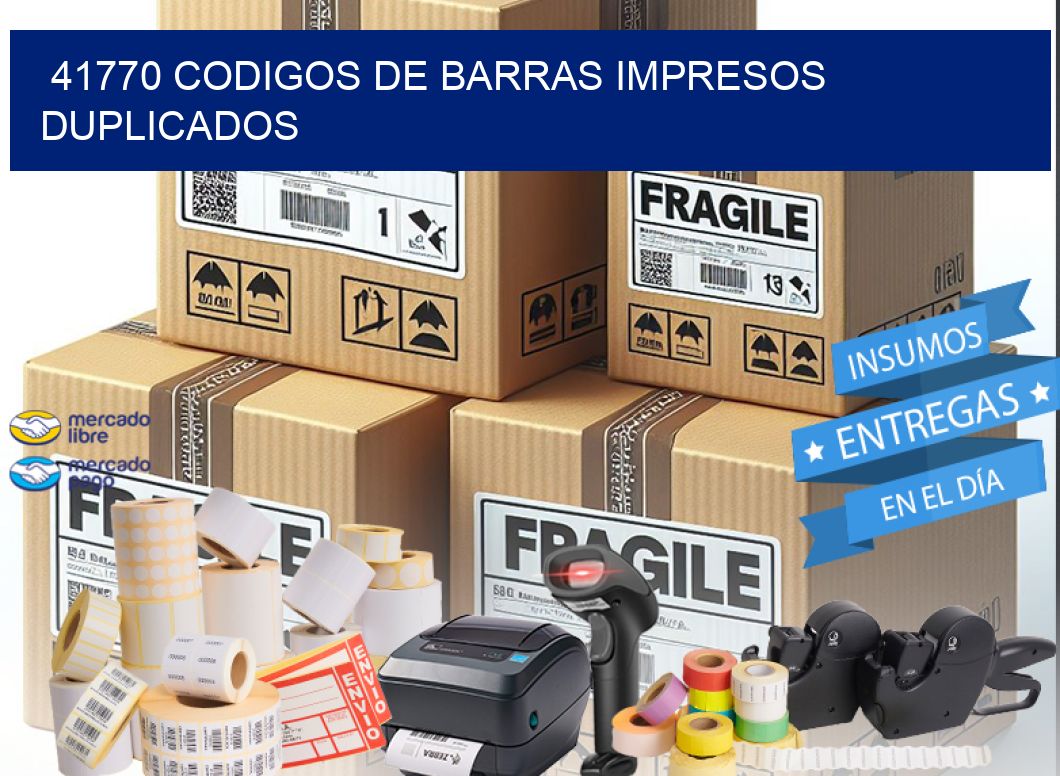 41770 codigos de barras impresos duplicados