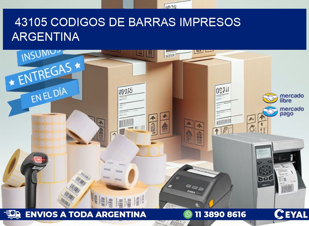 43105 Codigos de barras impresos Argentina