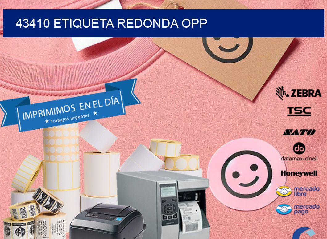 43410 ETIQUETA REDONDA OPP