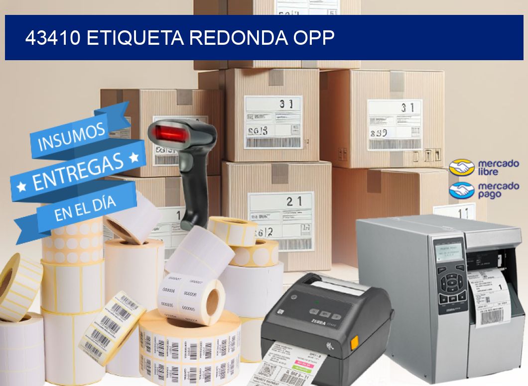 43410 ETIQUETA REDONDA OPP