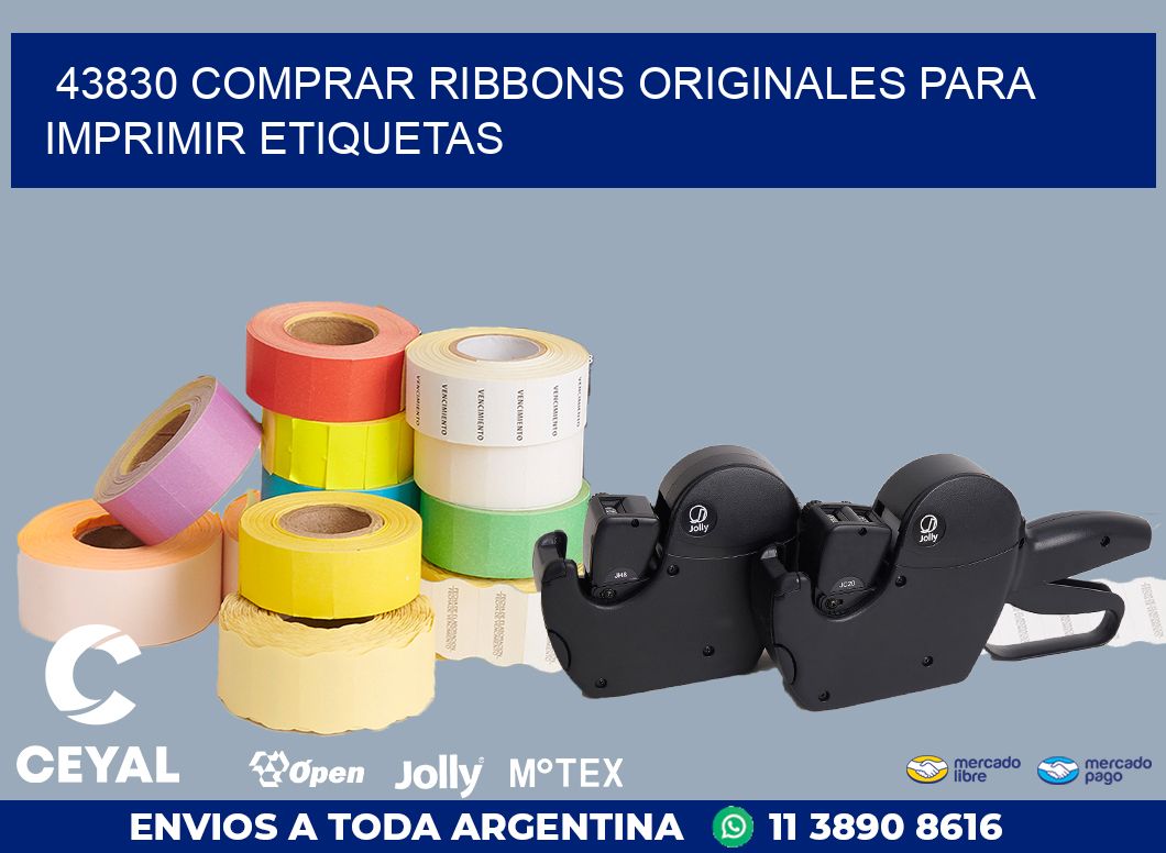 43830 COMPRAR RIBBONS ORIGINALES PARA IMPRIMIR ETIQUETAS