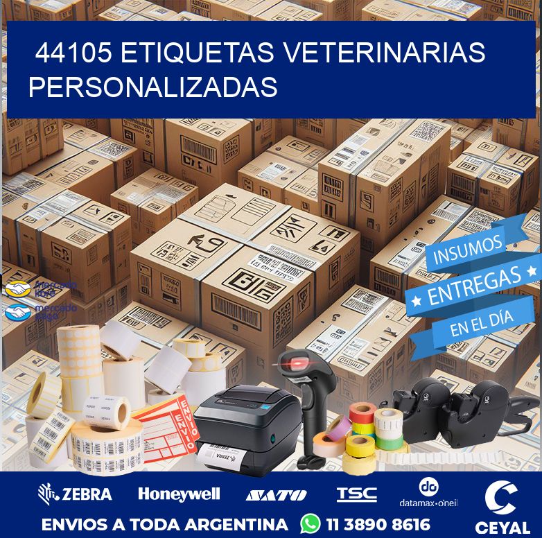44105 ETIQUETAS VETERINARIAS PERSONALIZADAS