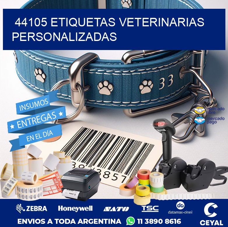 44105 ETIQUETAS VETERINARIAS PERSONALIZADAS