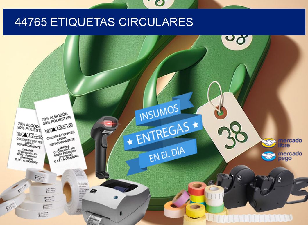 44765 ETIQUETAS CIRCULARES