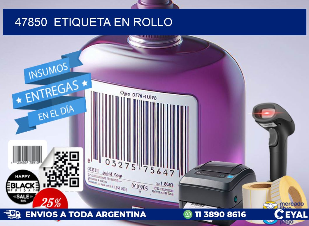 47850  etiqueta en rollo