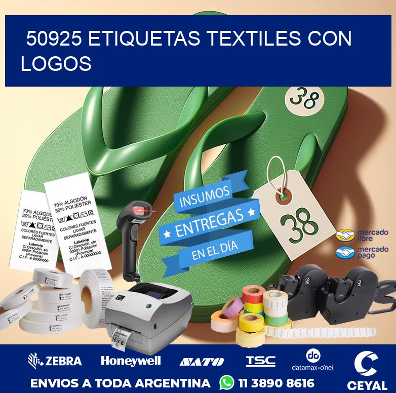 50925 ETIQUETAS TEXTILES CON LOGOS